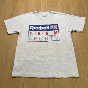 Vintage 90s Reebok Team Sports t-shirt logo Men Sz XL Single Stitch